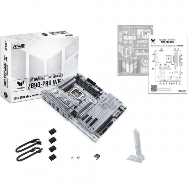 Материнская плата ASUS TUF GAMING Z890-PRO WIFI LGA1851 ATX 4xDDR5 2xPCIEx16 PCIEx4 2xPCIEx1 4xM.2 2xThunderbolt DP HDMI 2.5GLAN Wi-Fi 7