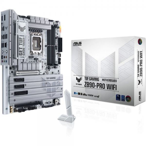 Материнская плата ASUS TUF GAMING Z890-PRO WIFI LGA1851 ATX 4xDDR5 2xPCIEx16 PCIEx4 2xPCIEx1 4xM.2 2xThunderbolt DP HDMI 2.5GLAN Wi-Fi 7