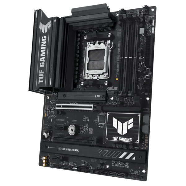 Материнская плата ASUS TUF GAMING B850-PLUS WIFI AM5 ATX 4xDDR5 2xPCIEx16 2xPCIEx1 3xM.2 USB-C DP HDMI 2.5GLAN Wi-Fi 7