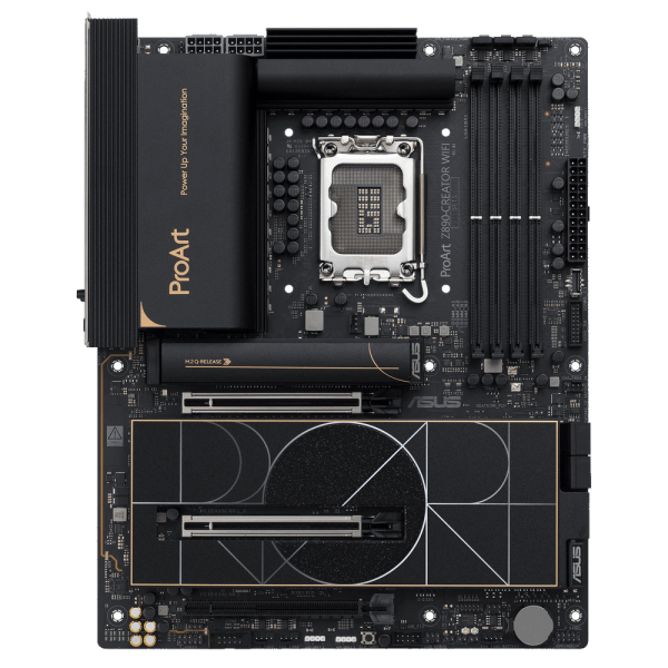 Материнская плата ASUS PROART Z890-CREATOR WIFI LGA1851 ATX 4xDDR5 3xPCIEx16 5xM.2 3хThunderbolt DP HDMI 2.5GLAN 10GLAN Wi-Fi 7