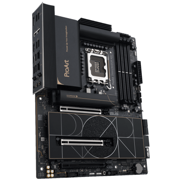 Материнская плата ASUS PROART Z890-CREATOR WIFI LGA1851 ATX 4xDDR5 3xPCIEx16 5xM.2 3хThunderbolt DP HDMI 2.5GLAN 10GLAN Wi-Fi 7