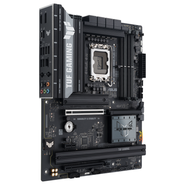 Материнская плата ASUS TUF GAMING B860-PLUS WIFI LGA1851 ATX 4xDDR5 2xPCIEx16 PCIEx1 3xM.2 USB-C DP HDMI 2.5GLAN Wi-Fi 7