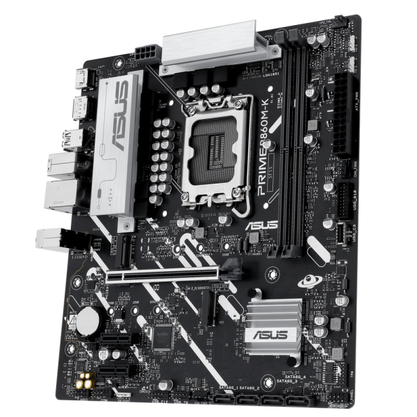 Материнская плата ASUS PRIME B860M-K LGA1851 mATX 2xDDR5 PCIEx16 2xPCIEx1 2xM.2 DP HDMI 2.5GLAN