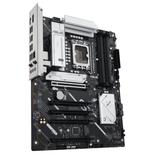 Материнская плата ASUS PRIME B860-PLUS WIFI LGA1851 ATX 4xDDR5 5xPCIEx16 2xM.2 USB-C DP HDMI 2.5GLAN Wi-Fi 6Е