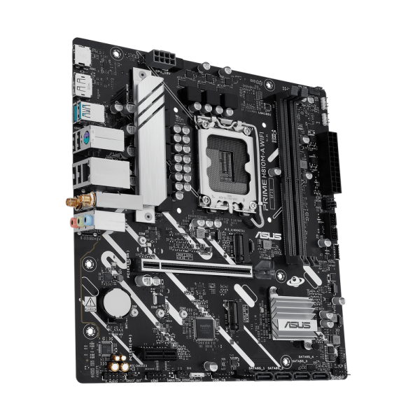 Материнская плата ASUS PRIME H810M-A WIFI LGA1851 mATX 2xDDR5 PCIEx16 PCIEx1 2xM.2 DP HDMI GLAN Wi-Fi 6