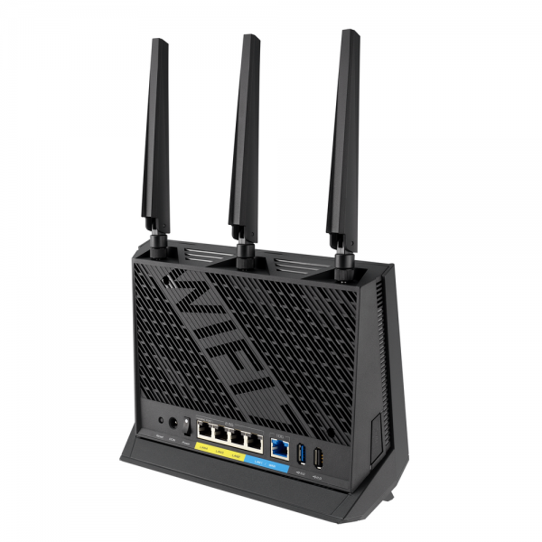Маршрутизатор ASUS RT-BE86U (RT-BE86U/EU) WiFi 7 10G 4х2.5G 2хUSB 1032+5764Mbps 5GHz/2.4GHz