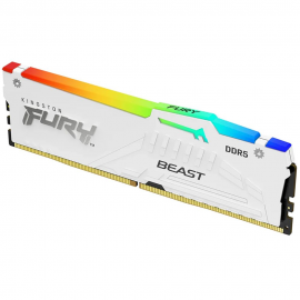 Модуль памяти Kingston 16GB FURY Beast White RGB DDR5 DIMM 5600