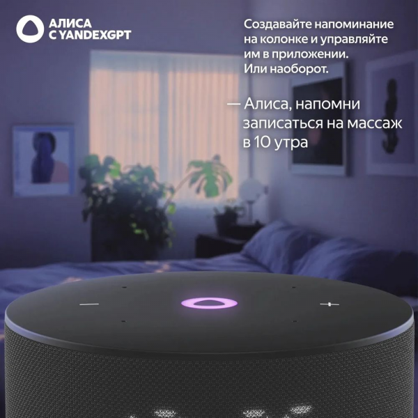 Умная колонка  Яндекс Станция Мини 3, модель YNDX-00027 (чёрный)