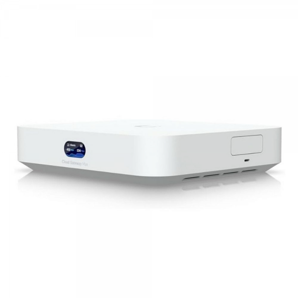 Ubiquiti UniFi Cloud Gateway Max 512GB Маршрутизатор 4 ядра (1,5 ГГц), 4х 2.5G RJ45, 1х 2.5G RJ45, SSD 512 ГБ