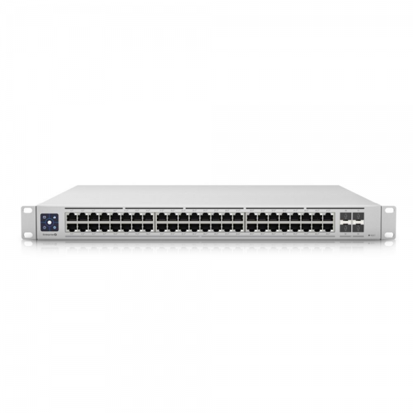 Ubiquiti UniFi Switch Enterprise Campus 48 PoE PoE-коммутатор в стойку, 32х 10G RJ45, 16х 2.5G RJ45, 4х 10G SFP28, мощность PoE 2150 Вт