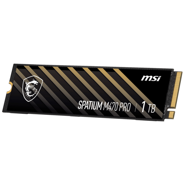 Твердотельный накопитель SSD MSI M.2 2280 1TB SPATIUM M470 PRO Client SSD S78-440L0J0-P83, PCIe Gen4x4 with NVMe