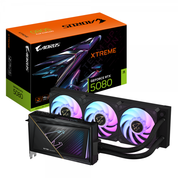 Видеокарта Gigabyte RTX5080 XTREME WATERFORCE 16GB GDDR7 256bit 3xDP HDMI 3FAN RTL