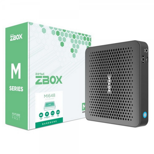 Платформа системного блока с ЦПУ Zotac Bad Pack ZOTAC-ZBOX-MI648,Barebone, Intel i5-1340P, 2x DDR5-5200/4800 SODIMM, M.2 SSD SLOT Active cooling2x GLAN, WIFI, BT bp