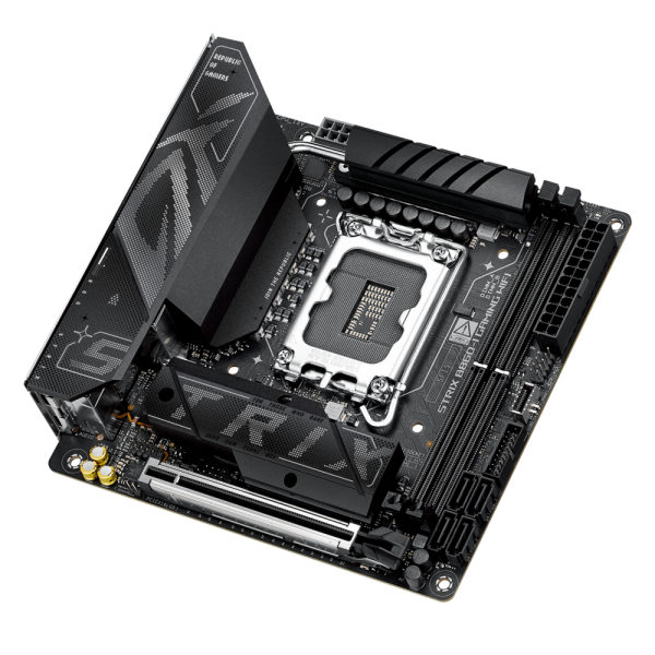 Материнская плата ASUS ROG STRIX B860-I GAMING WIFI LGA1851 mini-ITX 2xDDR5 PCIEx16 2xM.2 Thunderbolt USB-C DP HDMI 2.5GLAN Wi-Fi 7