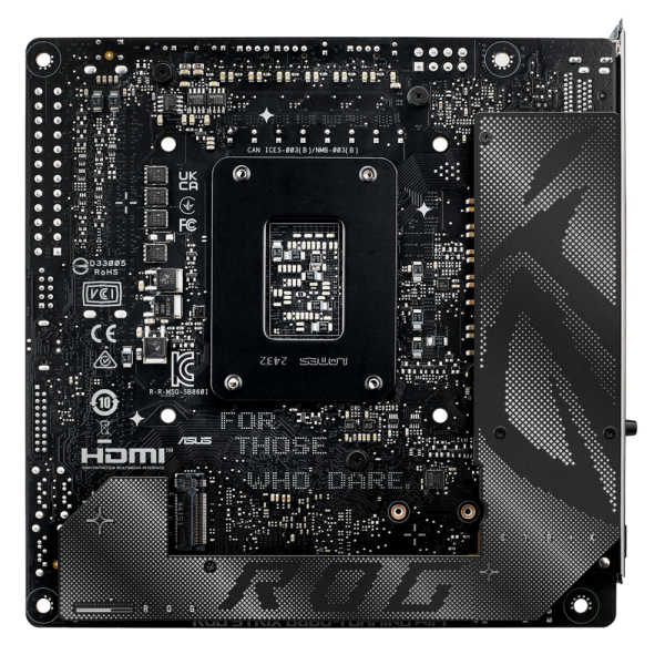 Материнская плата ASUS ROG STRIX B860-I GAMING WIFI LGA1851 mini-ITX 2xDDR5 PCIEx16 2xM.2 Thunderbolt USB-C DP HDMI 2.5GLAN Wi-Fi 7