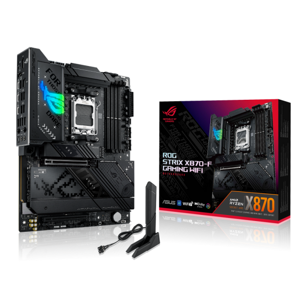 Материнская плата ASUS ROG STRIX X870-F GAMING WIFI AM5 ATX 4xDDR5 2xPCIEx16 4xM.2 3xUSB-C DP HDMI 2.5GLAN Wi-Fi 7