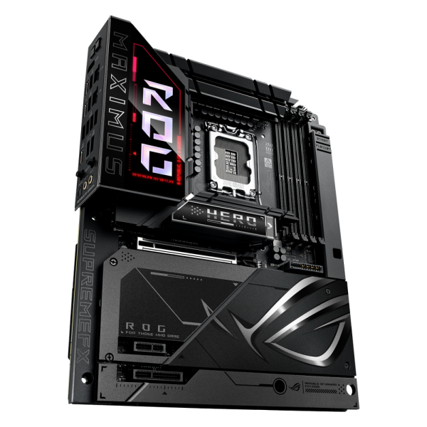 Материнская плата ASUS ROG MAXIMUS Z890 HERO BTF LGA1851 ATX 4хDDR5 PCIEx16 PCIEx4 PCIEx1 6xM.2 2xThunderbolt USB-C HDMI 2.5GLAN 5GLAN Wi-Fi 7