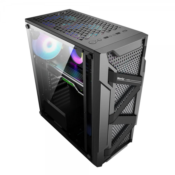 Корпус для ПК ALSEYE Bad Pack  Warrior-B Mini-ITX/Micro ATX/ATX, USB2.0*2+HD Audio+USB3.0*1, 