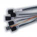 Кабель DiliVing DL-0591,    Internal SFF8643-to-4*SATA+SB ( HDmSAS (прямой) -to- 4*SATA(прямой)+SideBand)  Crossover, 75 cm