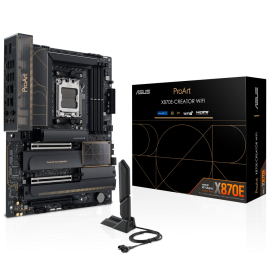 Материнская плата ASUS PROART X870E-CREATOR WIFI AM5 ATX 4xDDR5 3xPCIEx16 4xM.2 3xUSB-C DP HDMI 2.5GLAN 10GLAN Wi-Fi 7