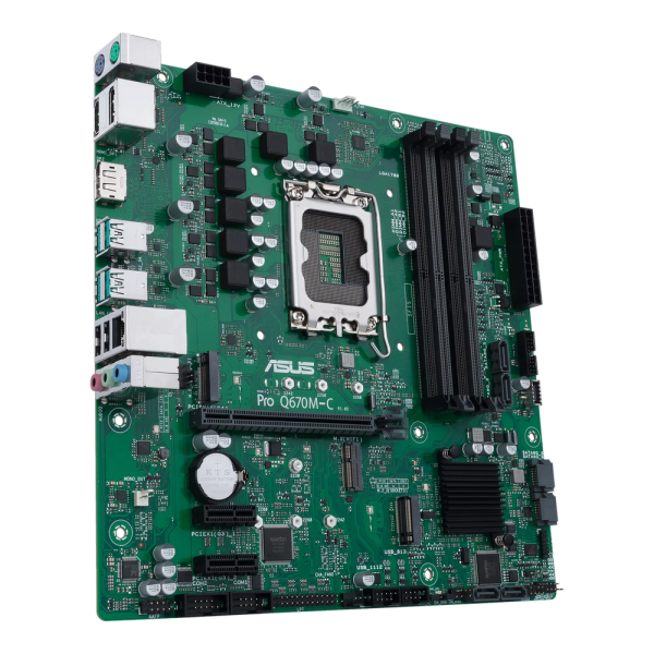 Материнская плата ASUS PRO Q670M-C-CSM LGA1700 mATX 4xDDR5 PCIEx16 2xPCIEx1 1xM.2 2xDP HDMI GLAN