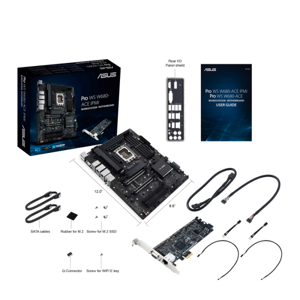 Материнская плата ASUS PRO WS W680-ACE IPMI LGA1700 ATX 4xDDR5 4xPCIEx16 PCIEx1 3xM.2 USB-C DP HDMI VGA 2x2.5GLAN