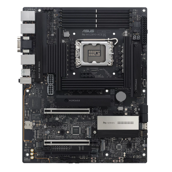 Материнская плата ASUS PRO WS Z890-ACE SE LGA1851 ATX 4хDDR5 3xPCIEx16 4xM.2 Thunderbolt USB-C HDMI 2.5GLAN 10GLAN