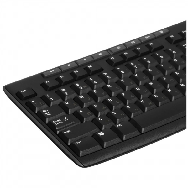 Комплект беспроводной клавиатура+мышь Logitech MK270 Black, оригинальная заводская РУС гравировка
