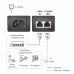 Гигабитный инжектор ORIGO OPE301GI/30W/A1A PoE+ 802.3af/at, 30 Вт, 54В DC (полный аналог DPE-301GI/A1B)