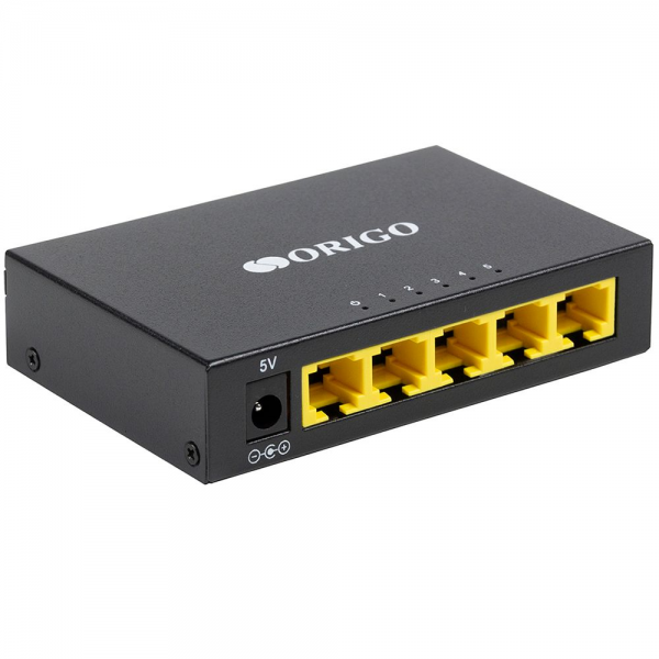 Неуправляемый коммутатор ORIGO OS1205/A1A  5x100Base-TX, корпус металл