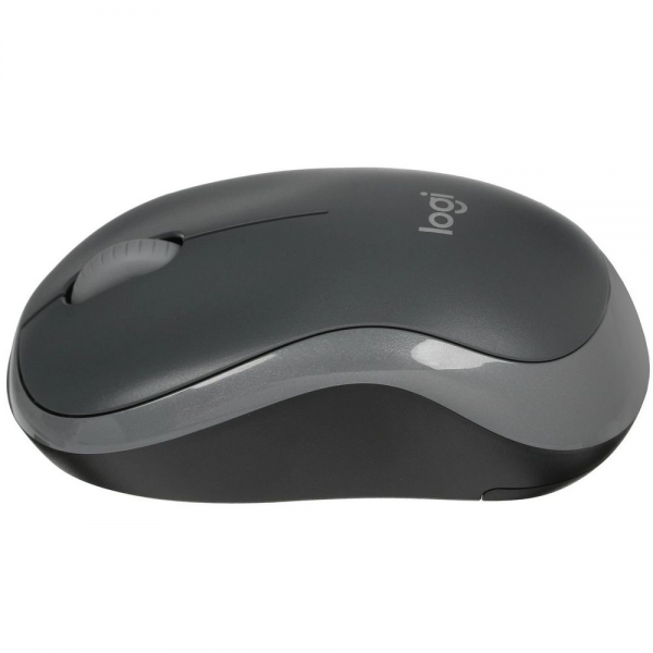 Мышь Logitech M186 черный/серый оптическая (1000dpi) беспроводная USB2.0 для ноутбука (2but)