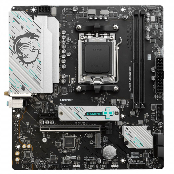 Материнская плата MSI B650M GAMING WIFI B650, AM5, 2*DDR5, 1*PCIEx16, 1*PCIEx1, 2*M.2, 1*TypeC, 7*USB3.2Gen1, 6*USB2.0, 4*SATA3.0, 2.5G, DP, HDMI, M-ATX, RTL
