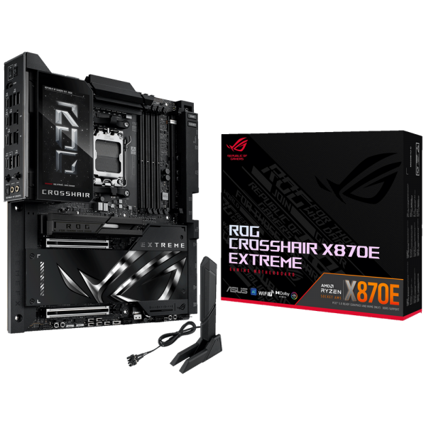 Материнская плата ASUS ROG CROSSHAIR X870E EXTREME AM5 E-ATX 4xDDR5 2xPCIEx16 5xM.2 4xUSB-C HDMI 5GLAN 10GLAN Wi-Fi 7