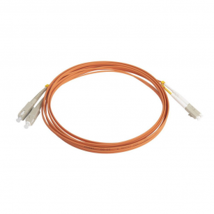 Кабельная сборка Hyperline FC-D2-50-LC/PR-SC/PR-H-3M-LSZH-OR Патч-корд волоконно-оптический (шнур) MM 50/125, LC-SC, 2.0мм, duplex, LSZH, 3м