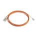 Кабельная сборка Hyperline FC-D2-50-LC/PR-SC/PR-H-3M-LSZH-OR Патч-корд волоконно-оптический (шнур) MM 50/125, LC-SC, 2.0мм, duplex, LSZH, 3м