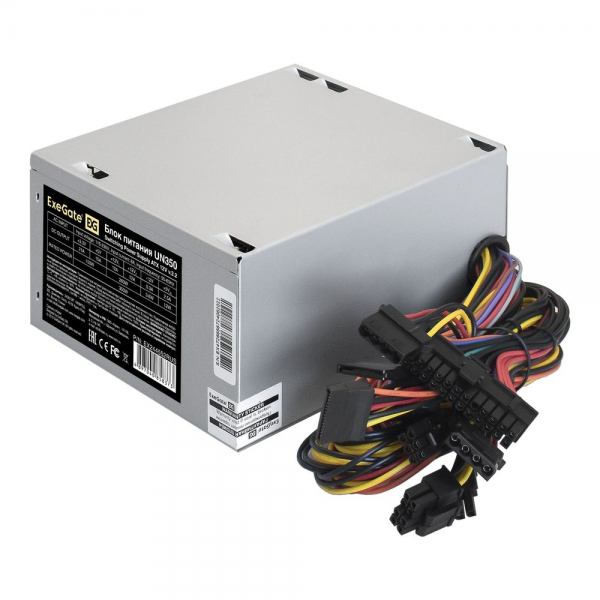 Блок питания 350W ExeGate UN350 (ATX, 12cm fan, 24pin, (4+4)pin, 3xSATA, 2xIDE)
