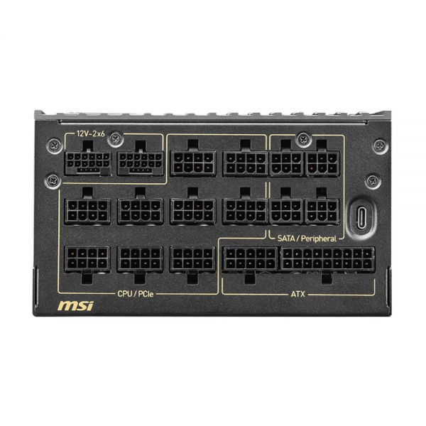 Блок питания ПК MSI MEG Ai1600T PCIE5 , 1600W, 80+ Titanium, полностью модульный, ATX 3.1, PCIE5.1, RTL