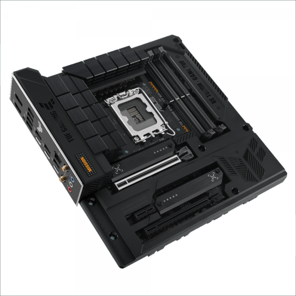 Материнская плата ASUS TUF GAMING B760M-BTF WIFI LGA1700 mATX 4xDDR5 2хPCIEx16 PCIEx1 2xM.2 3xUSB-C DP HDMI 2.5GLAN WIFI 6
