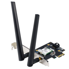 Сетевой адаптер ASUS PCE-BE6500 WiFi 7 Bluetooth 5.4 2882+2882+688Mbps 6GHz/5GHz/2.4GHz Адаптер беспроводной связи (Wi-Fi)
