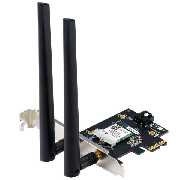 Сетевой адаптер ASUS PCE-BE6500 WiFi 7 Bluetooth 5.4 2882+2882+688Mbps 6GHz/5GHz/2.4GHz Адаптер беспроводной связи (Wi-Fi)