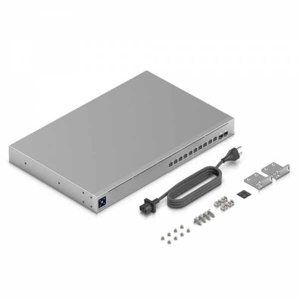 Ubiquiti UniFi Switch Pro XG 10 PoE PoE-коммутатор в стойку, 10х 10G RJ45, 2х 10G SFP+, раздача 400 Вт