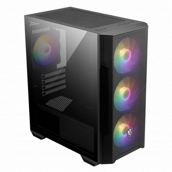Корпус для ПК MSI MAG FORGE M100R, Global, 1xUSB 3.0, 2xUSB 2.0, 4x120mm ARGB Fan, ESD ARGBControl Board, Tempered Gl