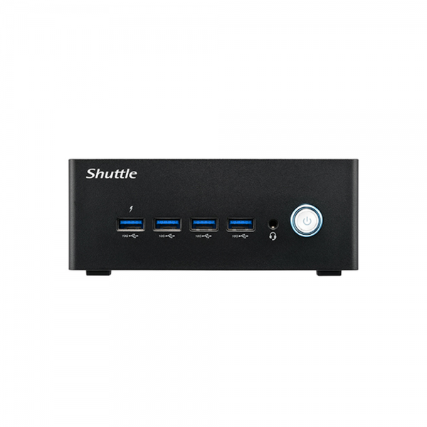 Мини ПК Shuttle NT10H, Intel Ultra5 125H, 2 x DDR5 SODIMM, no SSD, 120w PSU, VESA