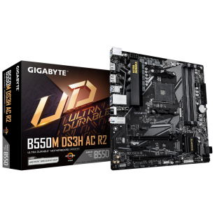 Материнская плата Gigabyte B550M DS3H AC R2, RTL