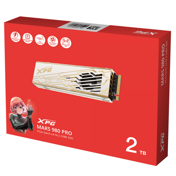 Твердотельный накопитель SSD XPG M.2 2280 2TB MARS 980 PRO PCIe 5.0 x4