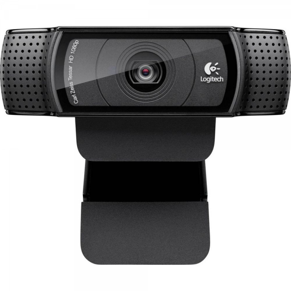 Веб-камера Logitech HD Pro Webcam C920 960-001055/960-000998
{ USB 2.0, 1920*1080, 2Mpix foto, Mic, Black}