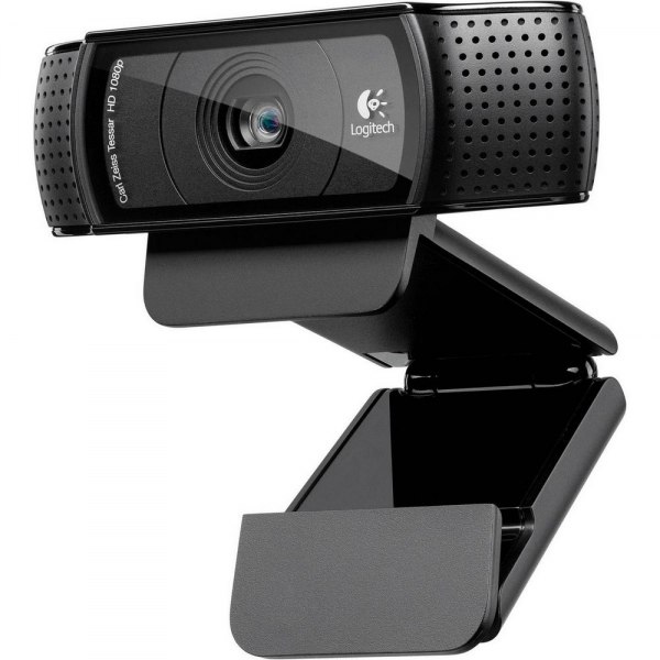 Веб-камера Logitech HD Pro Webcam C920 960-001055/960-000998
{ USB 2.0, 1920*1080, 2Mpix foto, Mic, Black}