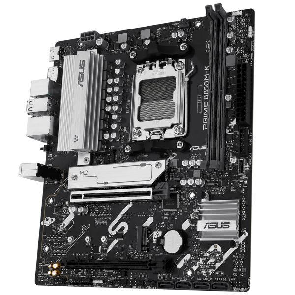Материнская плата ASUS PRIME B850M-K AM5 mATX 2xDDR5 2xPCIEx16 2xM.2 DP HDMI 2.5GLAN