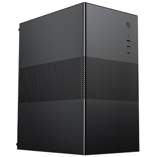 Корпус для ПК ACD Coffer 109B *m*ATX, Type-C + USB3.0 + USB ports + HD audio combo, Mesh, Black.