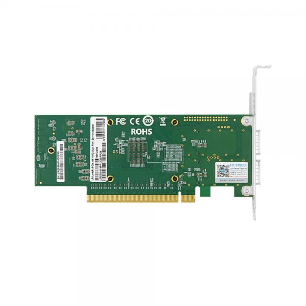 Сетевой адаптер Lr-Link LRES1046PF-2QSFP28 PCIe x16 Dual Port 100G NIC Card